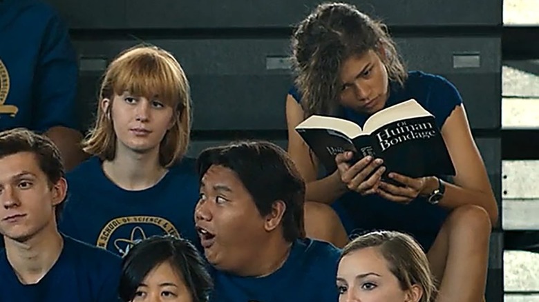 MJ reading in Spider-Man: Homecoming
