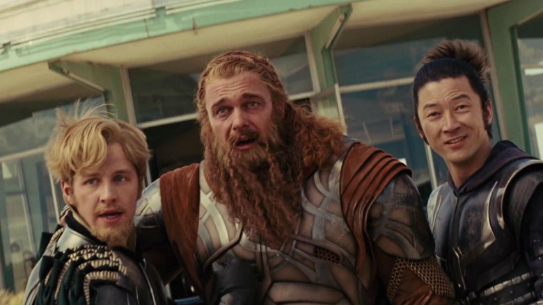 Josh Dallas, Ray Stevenson, and Tadanobu Asano in Thor