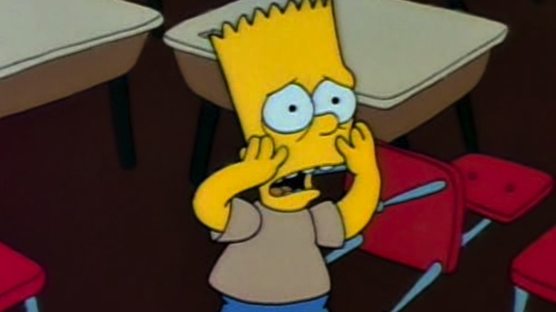 Bart in school in "Bart Gets an F," on "The Simpsons" (1990)