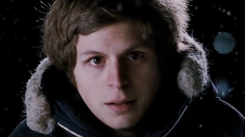 Scott Pilgrim wearing parka