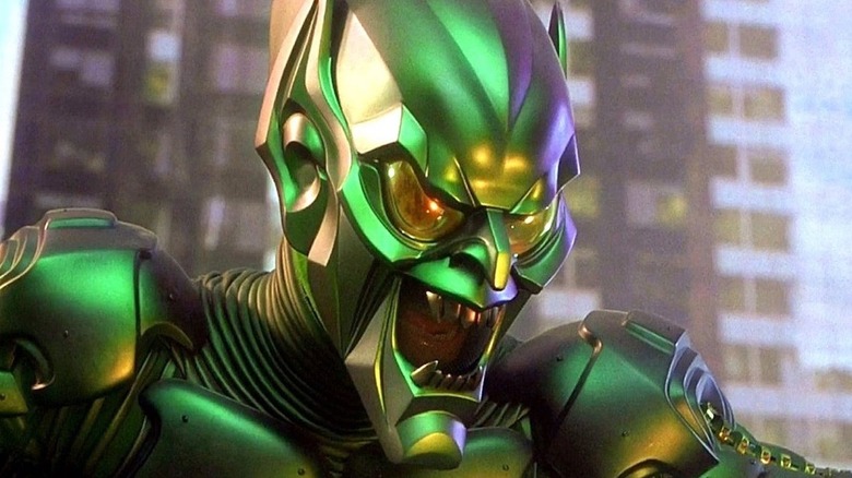 Green Goblin stares down