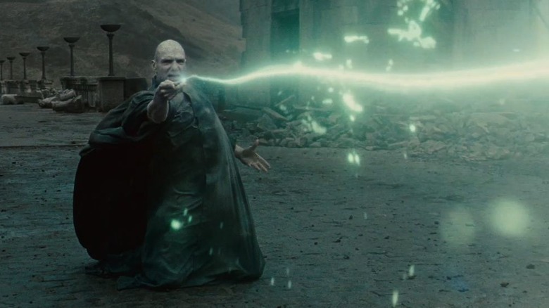 Voldemort doing battle