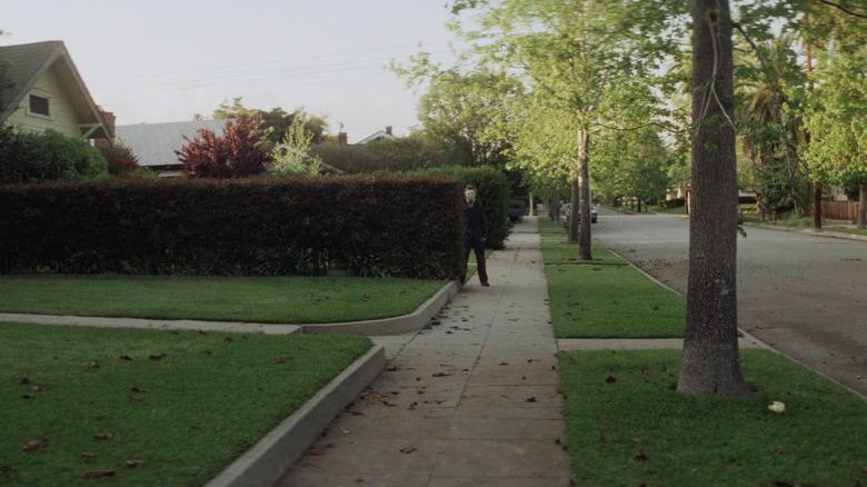 Michael looming in Halloween