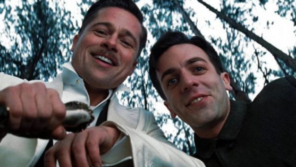 Brad Pitt and B.J. Novak in Inglourious Basterds