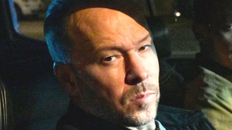 Donnie Wahlberg scowling