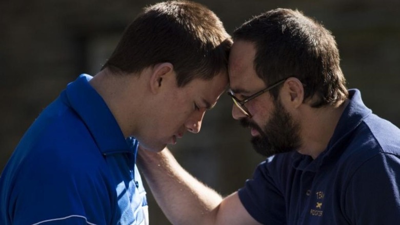 Channing Tatum and Mark Ruffalo in Foxcatcher