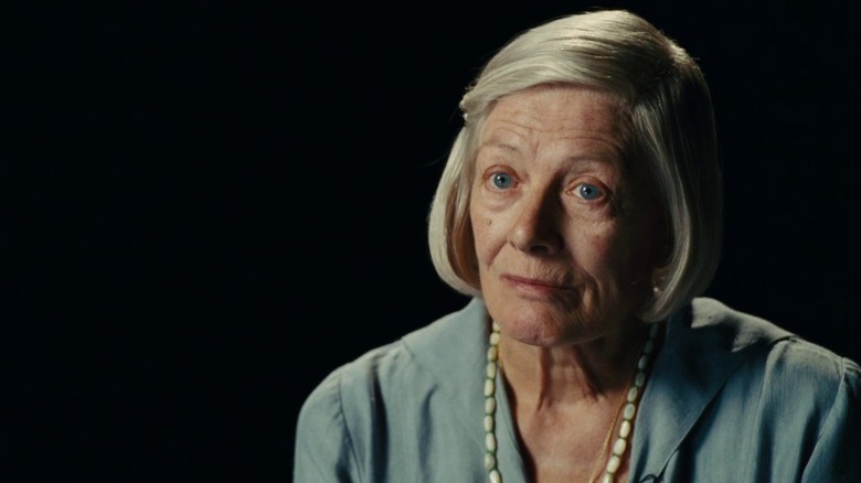 Elderly Briony Tallis gives an interview in "Atonement" (2007)