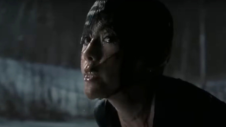 Esther begs for her life on a frozen pond in "Orphan" (2009)