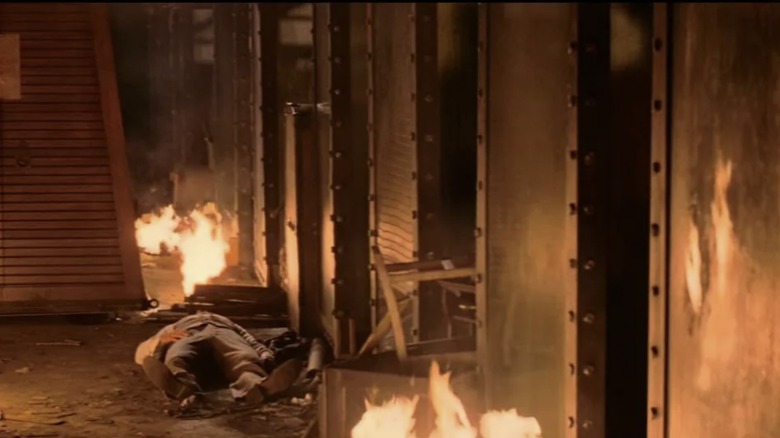 Angier's collection of clones burns in "The Prestige" (2006)