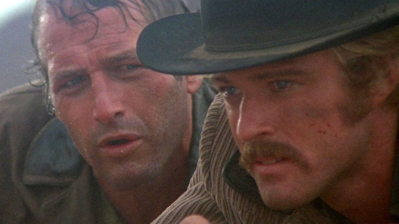 Butch Cassidy and the Sundance Kid staring