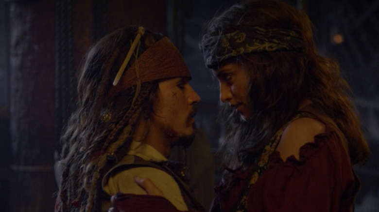 Jack and Angelica on the Queen Anne's Revenge