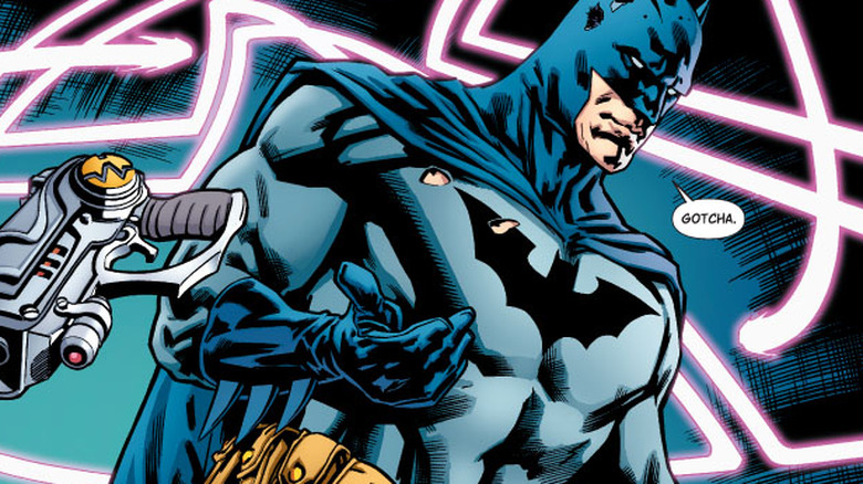 Batman is hit by Omega Beams