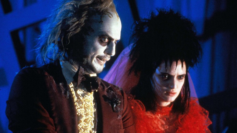 Michael Keaton and Winona Ryder in Beetlejuice