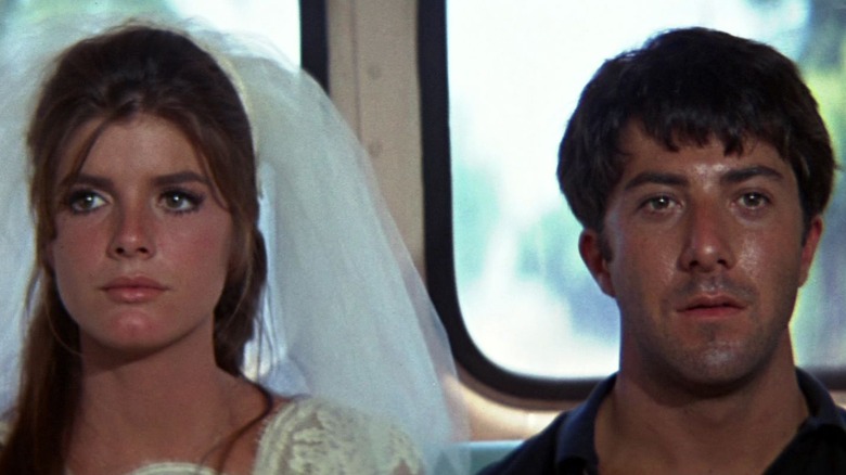 Dustin Hoffman and Katharine Ross in The Graduate