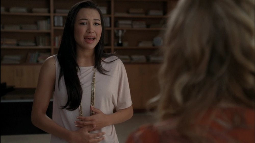 Naya Rivera as Santana Lopez on Glee