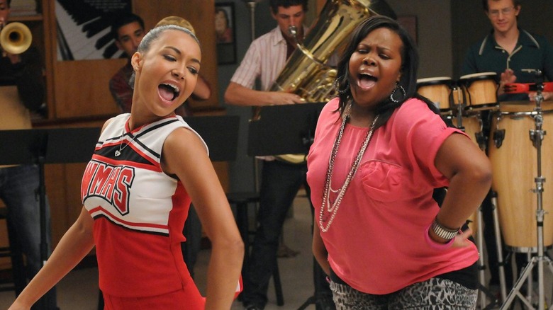 Naya Rivera as Santana Lopez on Glee