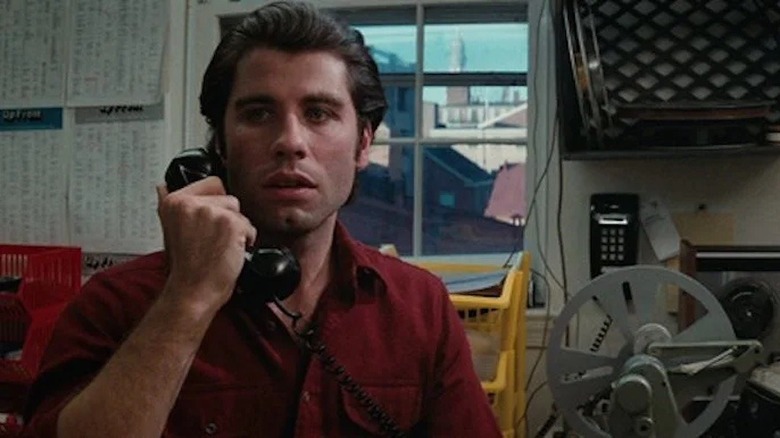 Travolta on the phone