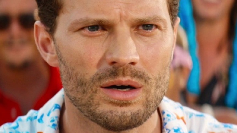 Jamie Dornan looking surprised