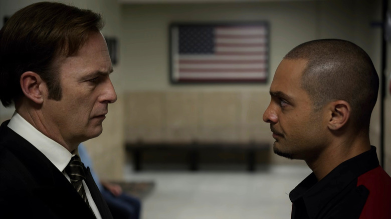 Saul Goodman and Nacho talk