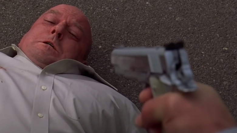 Gun aiming at Hank Breaking Bad