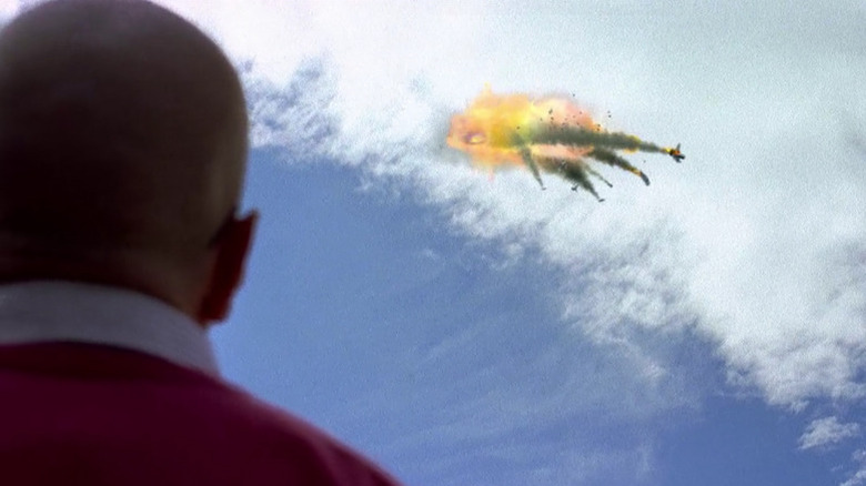 Walter watches plane crash Breaking Bad