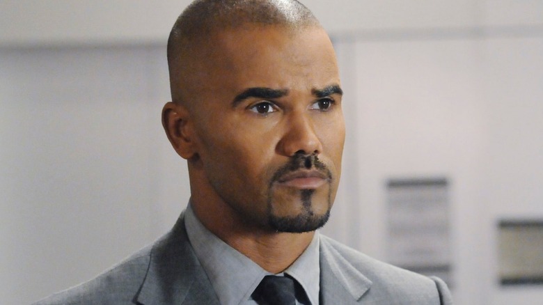 Derek Morgan tilting his head 