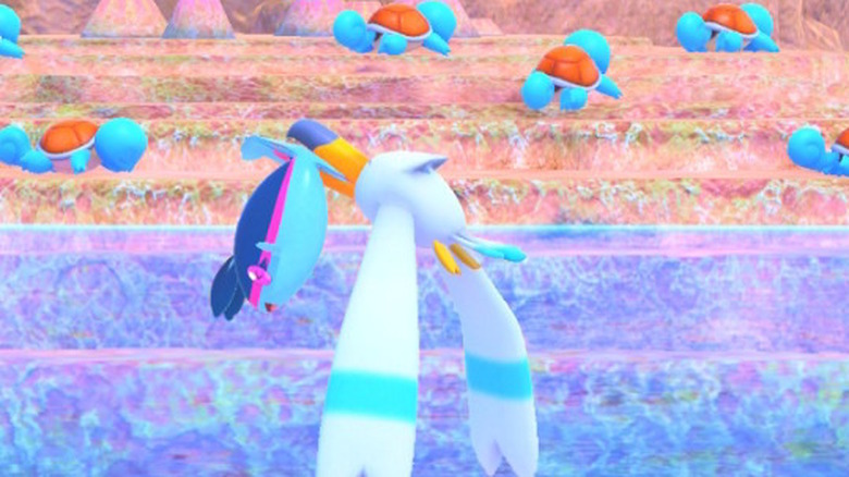 Wingull catches Finneon from sea