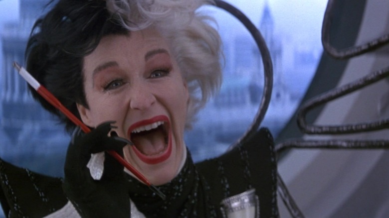 Cruella de Vil laughing