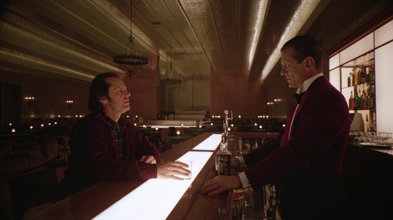 Jack Torrance sits at bar