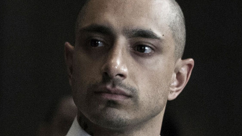 Riz Ahmed shaved head