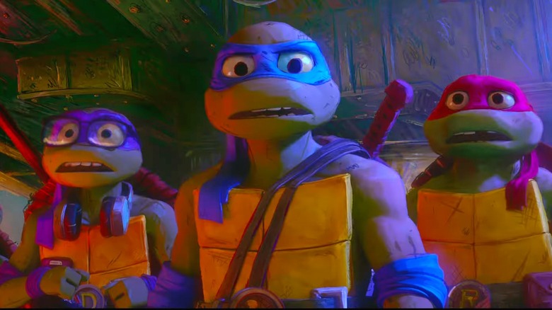 Donatello, Leonardo, and Raphael worried