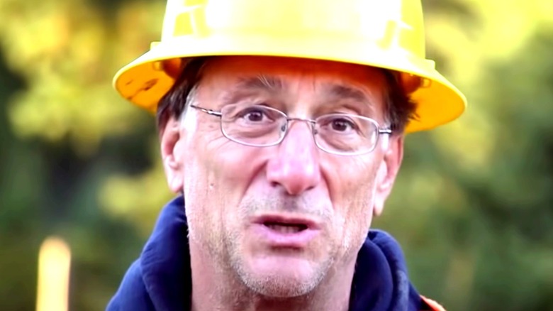 One of the Laginas wearing a hard hat