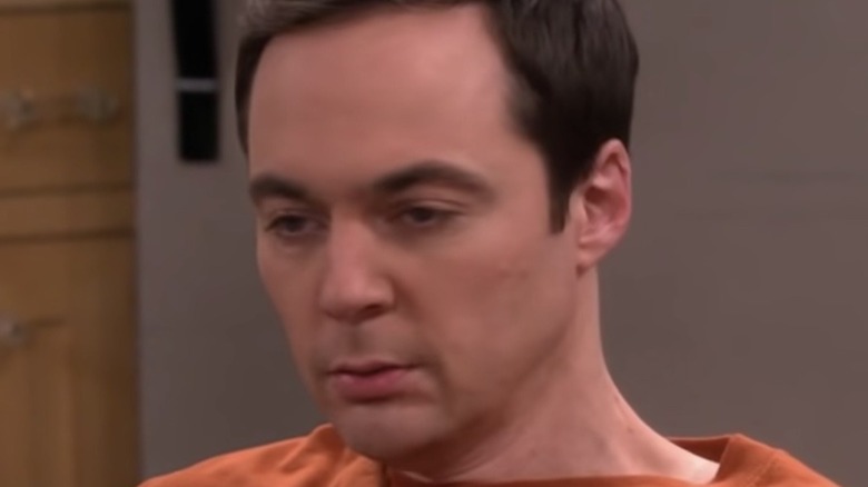 Sheldon Cooper frowning on The Big Bang Theory