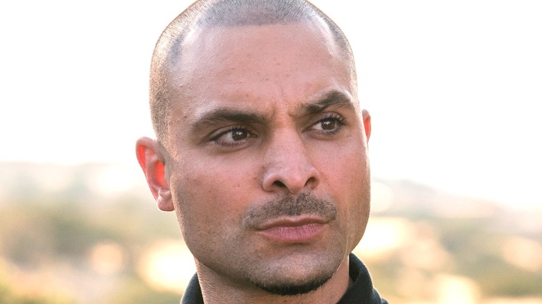 Michael Mando looking serious as Nacho Varga