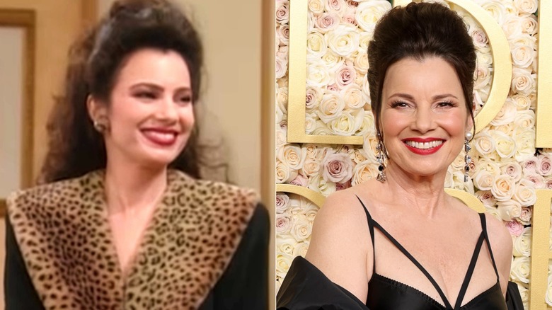 Fran on The Nanny (left), Fran Drescher (right)