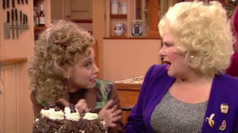 Rachel Chagall and Renee Taylor looking at each other