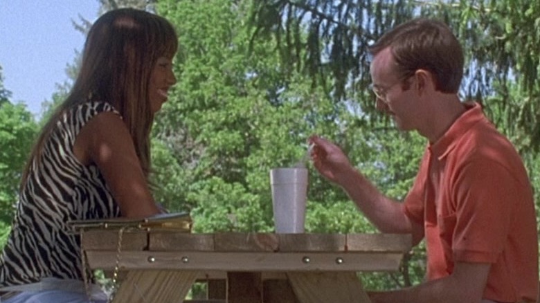 LaFawnduh and Kip sharing food