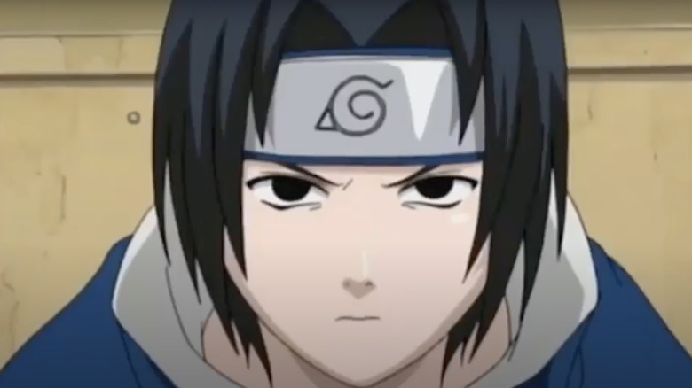 Sasuke in Naruto third episode