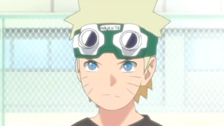 Naruto wearing goggles