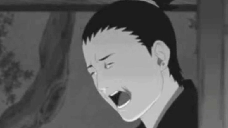 Shikamaru crying over Asuma's death