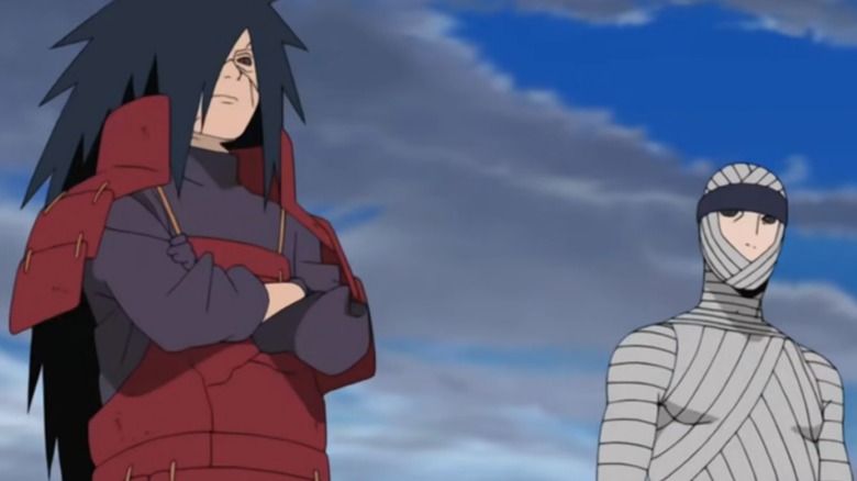 Madara Uchiha and Mu standing together