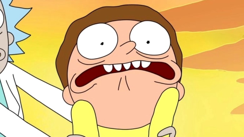 Morty scrunching his face