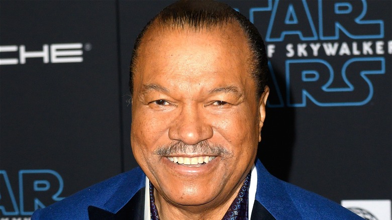 Billy Dee Williams looking cheerful