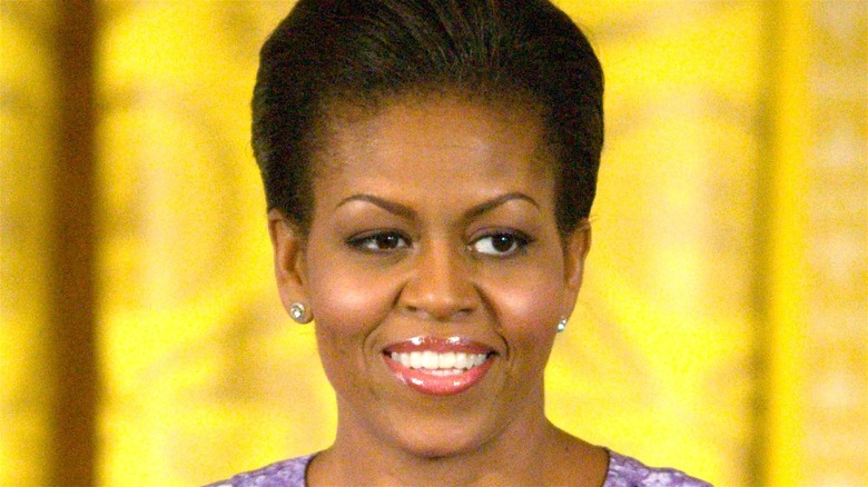 Michelle Obama smiling