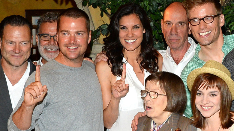 NCIS LA Cast celebrating 100th episode