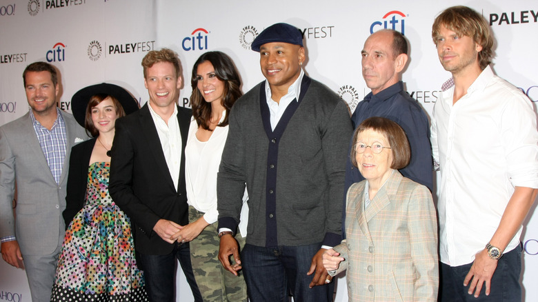 Daniela Ruah with NCIS cast