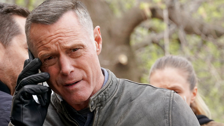 Chicago P.D.'s Detective Sergeant Hank Voight on phone