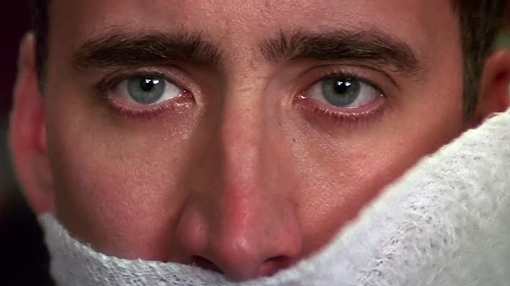 Nicolas Cage bandaged face