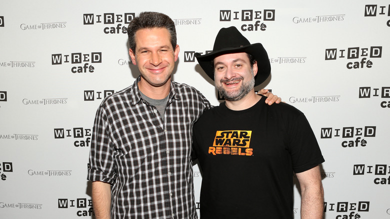 Simon Kinberg with Dave Filoni