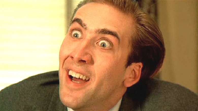 Nicolas Cage wide-eyed